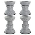 thumbnail image 1 of SHOWERORO 4Pcs Washer Dryer Anti Vibration Feet Light Grey Plastic Cushion Pads For Household Users, 1 of 8