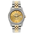thumbnail image 1 of Pre-Owned Rolex Datejust 26MM 6917 Champagne Dial Diamond Bezel Two Tone Yellow Gold Jubilee Bracelet 1.2ct, 1 of 5