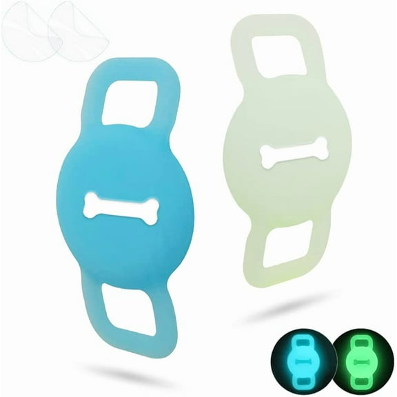 Airtag Cat Collar Holder, Small Air Tag Dog Collar Holder Compatible with Apple Tag, Anti-Lost Pet Tracker Case for Puppy Collars 3/8" 5/8"