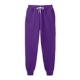 thumbnail image 5 of BRDFRL Women's Sexy Lounge Stretch Casual Jogger Drawstring Sweatpants with Pockets Purple 3XL, 5 of 5