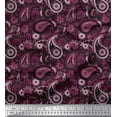 thumbnail image 1 of Soimoi Satin Silk Fabric Floral & Paisley Fabric Prints by Yard 42 Inch Wide, 1 of 1