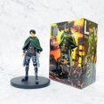 thumbnail image 2 of Attack On Titan 16cm PVC figura de acción Rival juguetes de modelos coleccionables regalos de navidad Levi Ackerman Eren Mikasa zhangmengya LED, 2 of 2