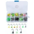 thumbnail image 4 of Sonducket Juego de anzuelos de pesca de 100 uds, anzuelos de cabeza de Multicolor con un solo anzuelo, señuelo de Maggot Grub, accesorios de Pescar Sonducket OD005464-00, 4 of 6