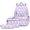 Light Purple, variant on Three Piece Printed Backpack Set Campus Primary Secondary School Students Schoolbag Meal Bag Combo Back to School Supplies