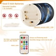 thumbnail image 4 of Electronic Candles Light Combination 3x5In, 3x4In Flameless Candles Plastic Festive Decoration Party Christmas Decoration Blue Beautiful Flowers, 4 of 7