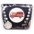 thumbnail image 3 of MINI-FACTORY Kid's Bike Basket and Bell 2pcs Play Set for Boys, Cute Cartoon Fire Truck/Dinosaur Pattern Bicycle Handlebar Basket Plus Safe Cycling Ring Horn, 3 of 4