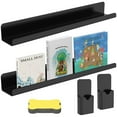 thumbnail image 2 of 2Pcs Magnetic Book Shelf for Whiteboard Acrylic Magnetic Book Holder with Blackboard Eraser and Pen Container Magnetic Floating Book Display Shelf Reusable Magnetic Shelves for Whiteboard, 2 of 11