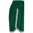 thumbnail image 3 of Holloway Sportswear S Boys RETRO BASKETBALL SHORTS Forest/White 224277, 3 of 6