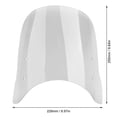 thumbnail image 4 of Motorcycle Windshield Acrylic Extension Windscreen Wind Deflector Fit for Honda CB650R 20182020Transparent, 4 of 5