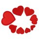 thumbnail image 1 of 8 piezas de pegatinas decorativas para coser y aplicar, con forma de corazón rojo, para ropa, vestidos, sombreros y vaqueros., 1 of 6