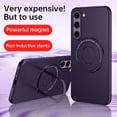 thumbnail image 3 of Feishell Magnetic Case for Samsung Galaxy S23 Plus (6.6 inch),with Hidden Bracket Kickstand,Compatible with MagSafe Charging,Shockproof Anti-scratch Drop Protection Slim Fit Phone Case,Black, 3 of 13