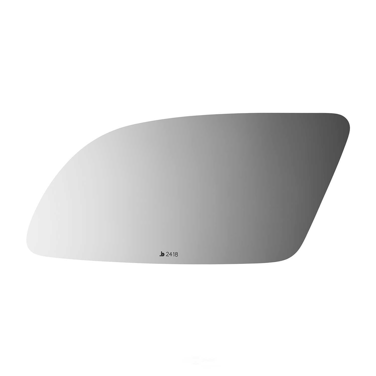 Burco Side View Mirror Replacement Glass - Clear Glass - 2418
