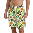 thumbnail image 2 of Logiee Vegetables2 Print Mens Swim Trunks Quick Dry Board Shorts,Breathable Hawaii Beach Shorts Swimwear Bathing Suits-3X-Large, 2 of 6