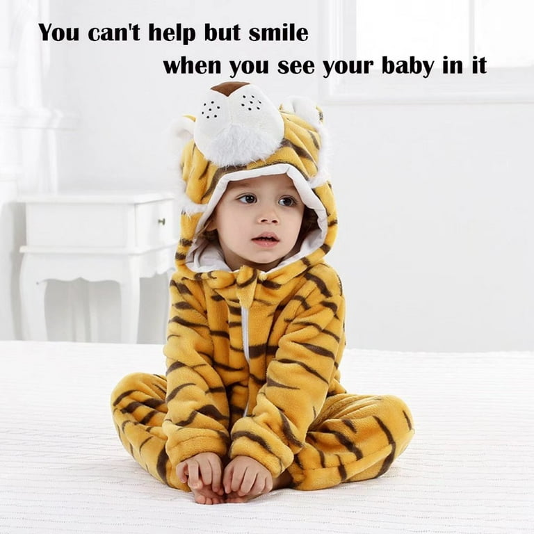 Baby Tiger Costumes Unisex Toddler Onesie Halloween Dress Up Romper 18 24 Months Walmart