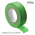 thumbnail image 3 of Uxcell 3Pcs 20mm 0.8 inch Wide 20m 21 Yards Masking Tape Painters Tape Rolls Light Green, 3 of 5