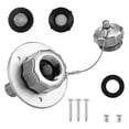 thumbnail image 1 of All Metal RV Water Inlet, 3/4In GHT Water Inlet Hose Adapter, 1 of 5