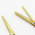 thumbnail image 4 of Tijeras de corte de pelo de peluquero de 6,0 pulgadas y tijeras de entresacar - para peluqueros profesionales, 4 of 5