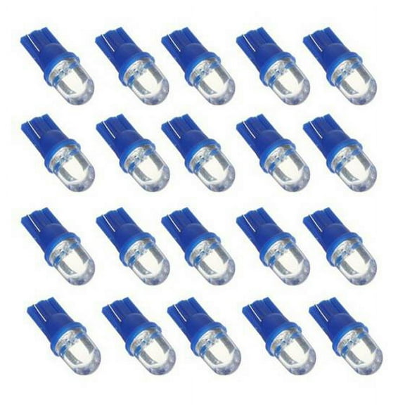 50X T10 168 194 501 W5W Car LED Light Side Dashboard Wedge Light Bulb Blue 12V