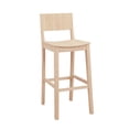 thumbnail image 2 of Linon Darcy 30" Indoor Wood Bar Stool, Set of 2, Unfinished, 2 of 13