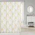 thumbnail image 2 of Manfei Kawaii Bowknot Shower Curtain 72Wx84L,Cute Yellow Bow Tie Bathroom Shower Curtain, 2 of 5