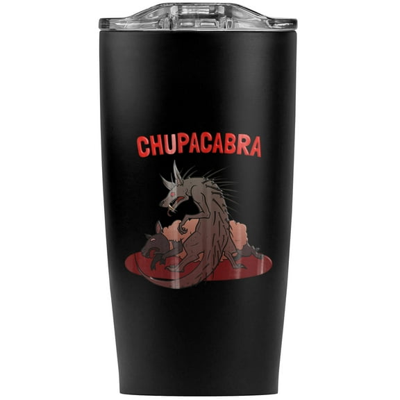 Chupacabra On The Hunt Stainless Steel 20 oz Travel Tumbler, Vacuum Insulated & Double Wall with Leakproof Sliding Lid | Great for Coffee/Hot Drinks and Cold Beverages