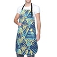 thumbnail image 3 of Uemuo Hawaiian Style Pattern Waterproof Apron Adjustable Dishwasher Apron- Apron for Women Men Heavy Duty Work Apron for Dishwashing Chemical Lab, 3 of 9