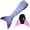 Aurora Borealis - Pink Monofin, variant on Sun Tail Mermaid Borealis Mermaid Tail & Pink Monofin Swimsuit (Women's), Size Medium 6/7