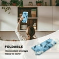 thumbnail image 5 of FKELYI Square Fitted Table Cover Elastic Tablecloth Blue Hibiscus Flower Print Stretch Fabric Removable Card Tables Top Cover for Dining Kitchen Home Party, 36x36 inch, 5 of 6