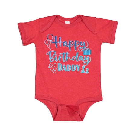 

Inktastic Blue Happy Birthday Daddy Gift Baby Boy or Baby Girl Bodysuit
