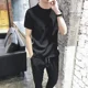 thumbnail image 3 of Camiseta Hombre Pantalones Grises Conjuntos Gimnasio Deportes Trajes Ropa Deportiva Chándal Ropa Original Hombre Sin Logo Mejores Marcas Ajuste Regular Casual, 3 of 5