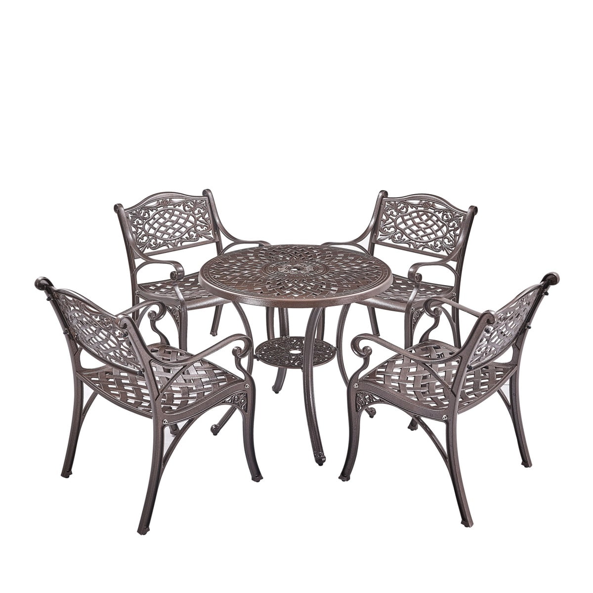 Kepooman 5-Piece Patio Furniture Set Dining Table & 2 Chairs for Porch, Lawn, Garden, Backyard, Pool Kepooman 5-Piece Patio Furniture Set Dining Table & 2 Chairs for Porch, Lawn, Garden, Backyard, Pool