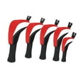 thumbnail image 1 of 5 piezas de fundas de madera para palos de golf Funda de madera para palos de golf para deportes al aire libre para adultos Rojo, 1 of 8