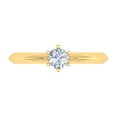 thumbnail image 3 of 1/2 Carat 6-Prong Set Diamond Solitaire Engagement Ring in 14K Yellow Gold (Ring Size 8.25), 3 of 5
