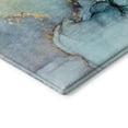 thumbnail image 4 of Addison Rugs Mayfield Washable Transitional Watercolors Teal Rectangle Rug, 10' x 14', 4 of 6
