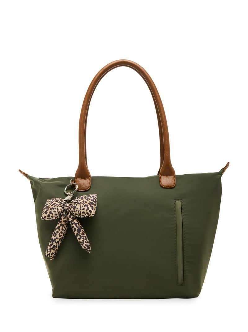 No Boundaries Women's Tote Bag, Olive - Walmart.com