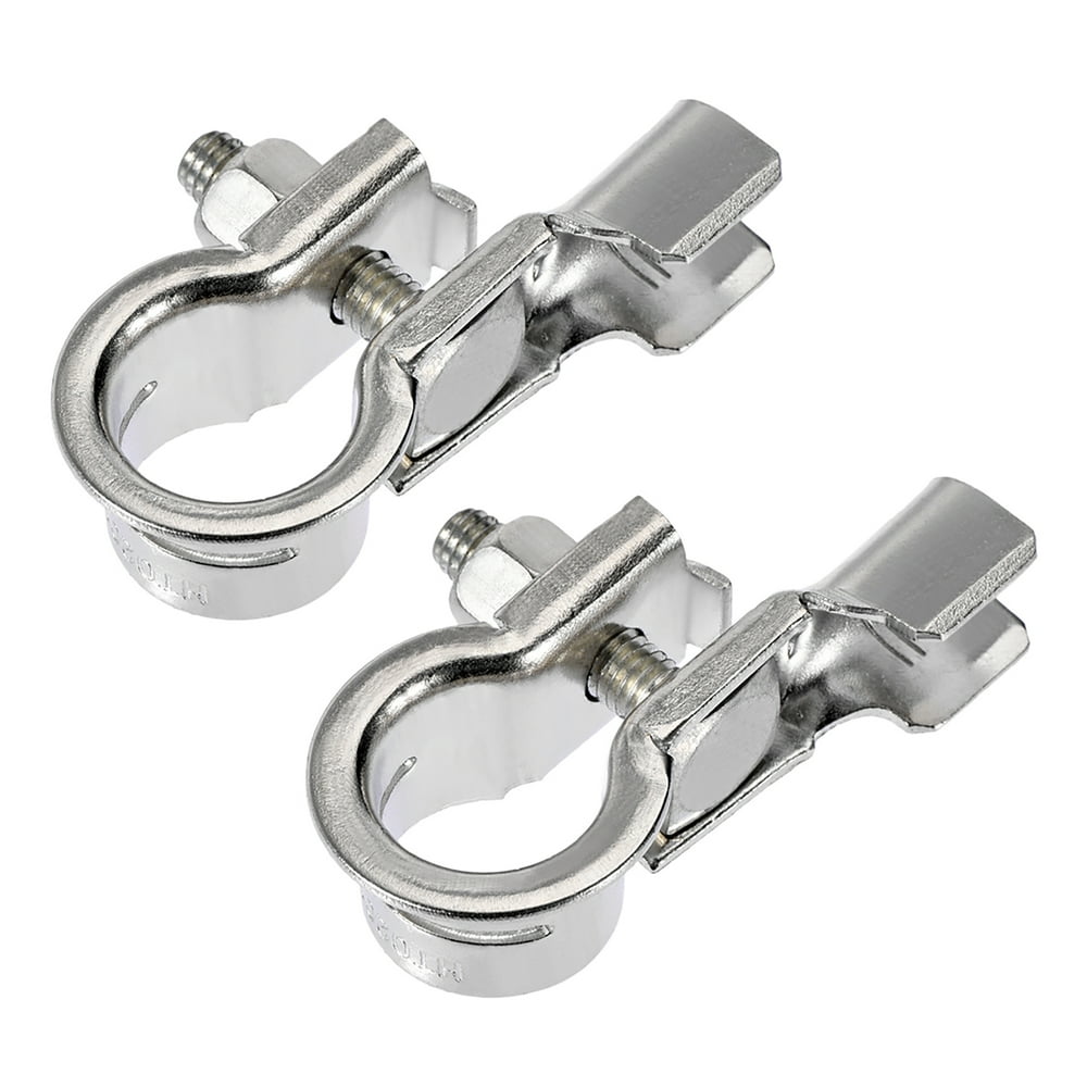 Top Post Battery Terminal Clamp Clip Positive Negative Set Tinned