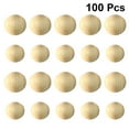 thumbnail image 5 of Dytern DIY 100 Pcs Unfinished Half Wooden Balls Mini Hemisphere Half Lotus Wood Balls Beads for DIY Carving Painting (Wood Color, 15mm, 20mm Style), 5 of 10