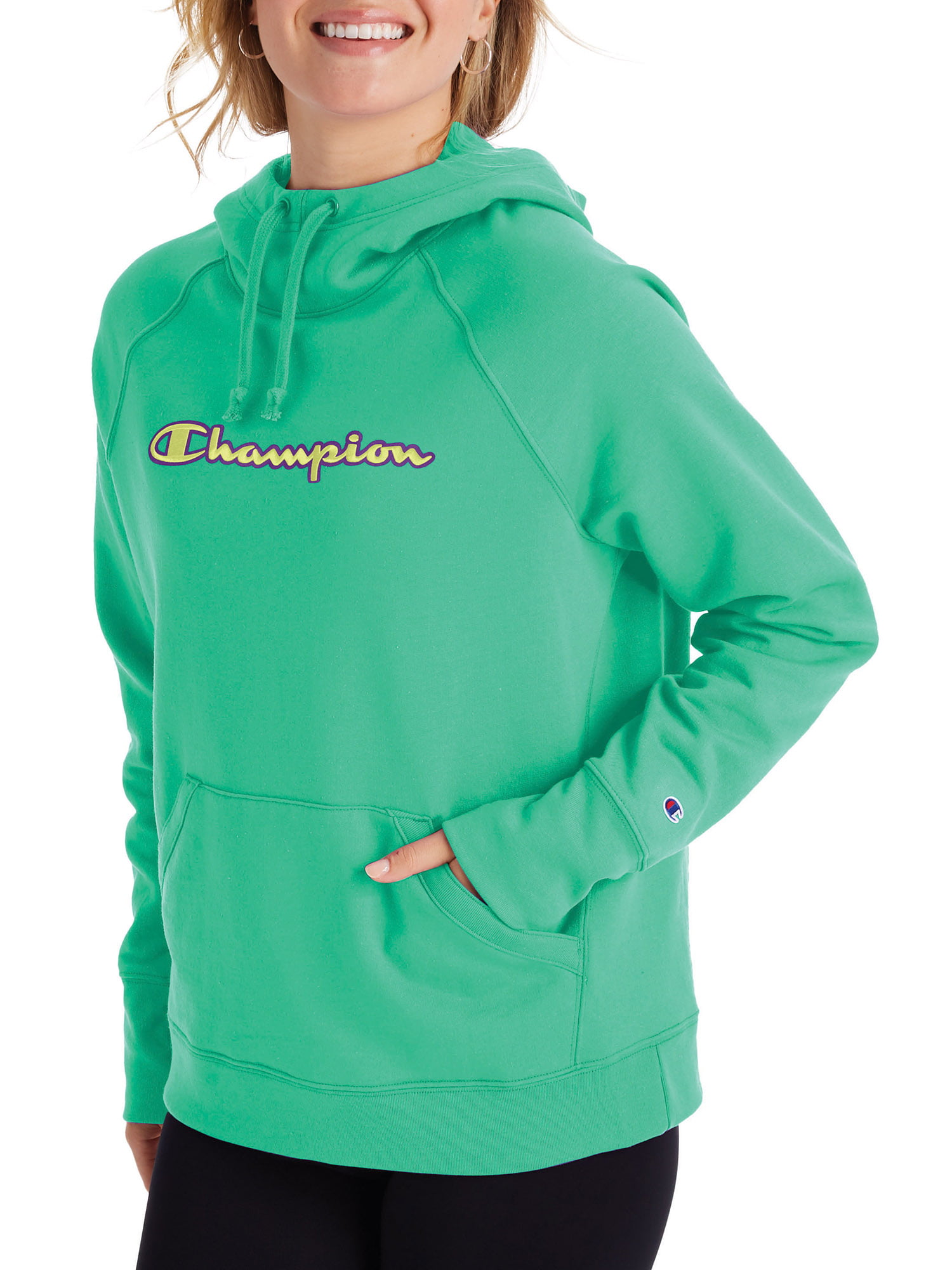 champion women's powerblend pullover hoodie