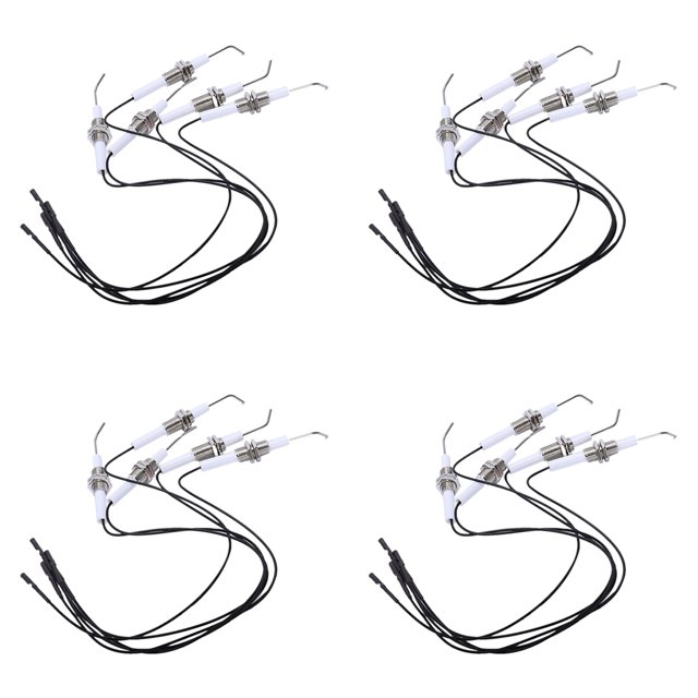 Pièce d'Allumage Fiche Électrode Céramique avec Fil 30cm en Rond 2.3mm Borne 20 Pcs/lot