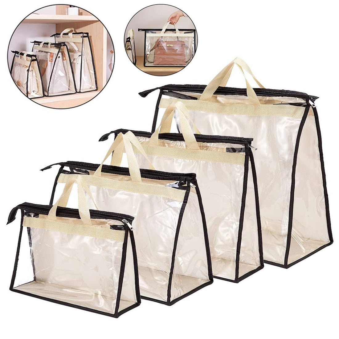 Sunjoy Tech Transparent Handbag, Purse Storage, Handbag Organizer Dust ...