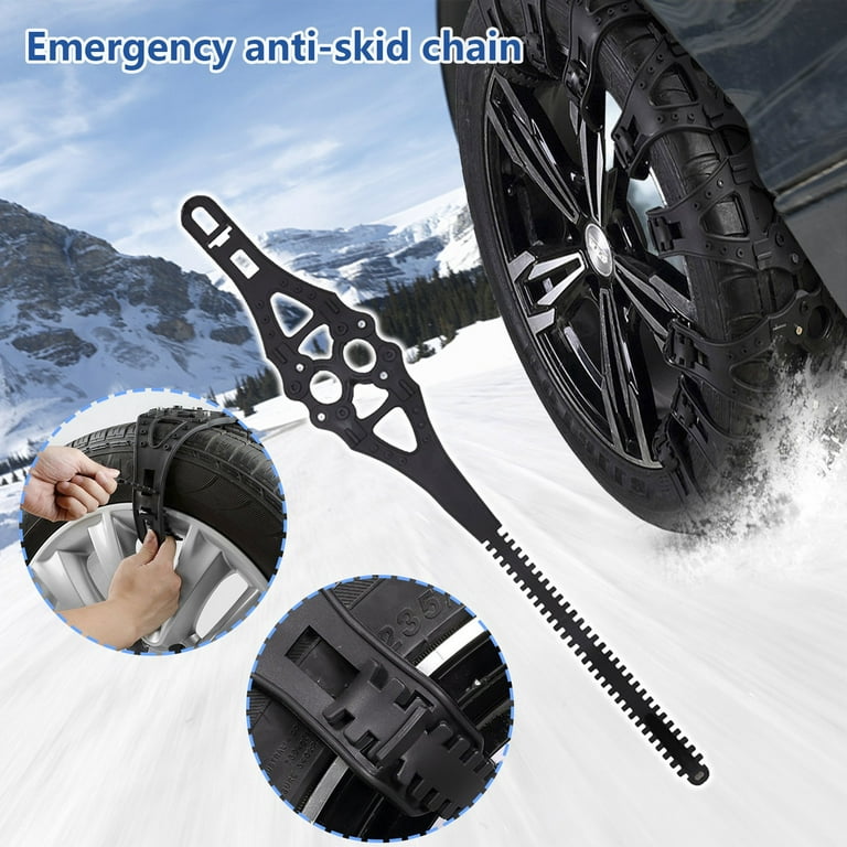 Single Anti-skid Chains Thickened Rubber Winter Snow Emergency Tire Snow  Chains