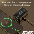 thumbnail image 6 of STONEGO TWS Bluetooth 5.0 Sports Earphones - Wireless Waterproof Noise Cancelling Earphones for Gaming and Music - with Charging Case - High-Fidelity Sound Quality and Deep Bass, 6 of 7