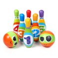 thumbnail image 3 of Kids Bowling Set Mini Skittles Activity Game Toy Game Children 6 Pins & 2 Balls, 3 of 8