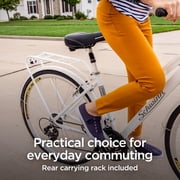 Schwinn Discover Hybrid Bike, 700c Wheels, 21 Speeds, White