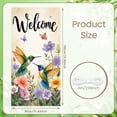 thumbnail image 2 of Floral Theme Welcome Banner Rustic Farmhouse Backdrop Green Truck Design Pink Tulips Spring Background for Front Door Decoration Spring Party Farmhouse Decor, 2 of 9