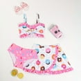 thumbnail image 2 of Gibobby Toddler Girl Swimsuit Girls 2-Piece Swimsuit Set, Long-Sleeved and Bikini Bottoms, Quick Drying Swimwear for Kids(5-6 Years,Pink), 2 of 6