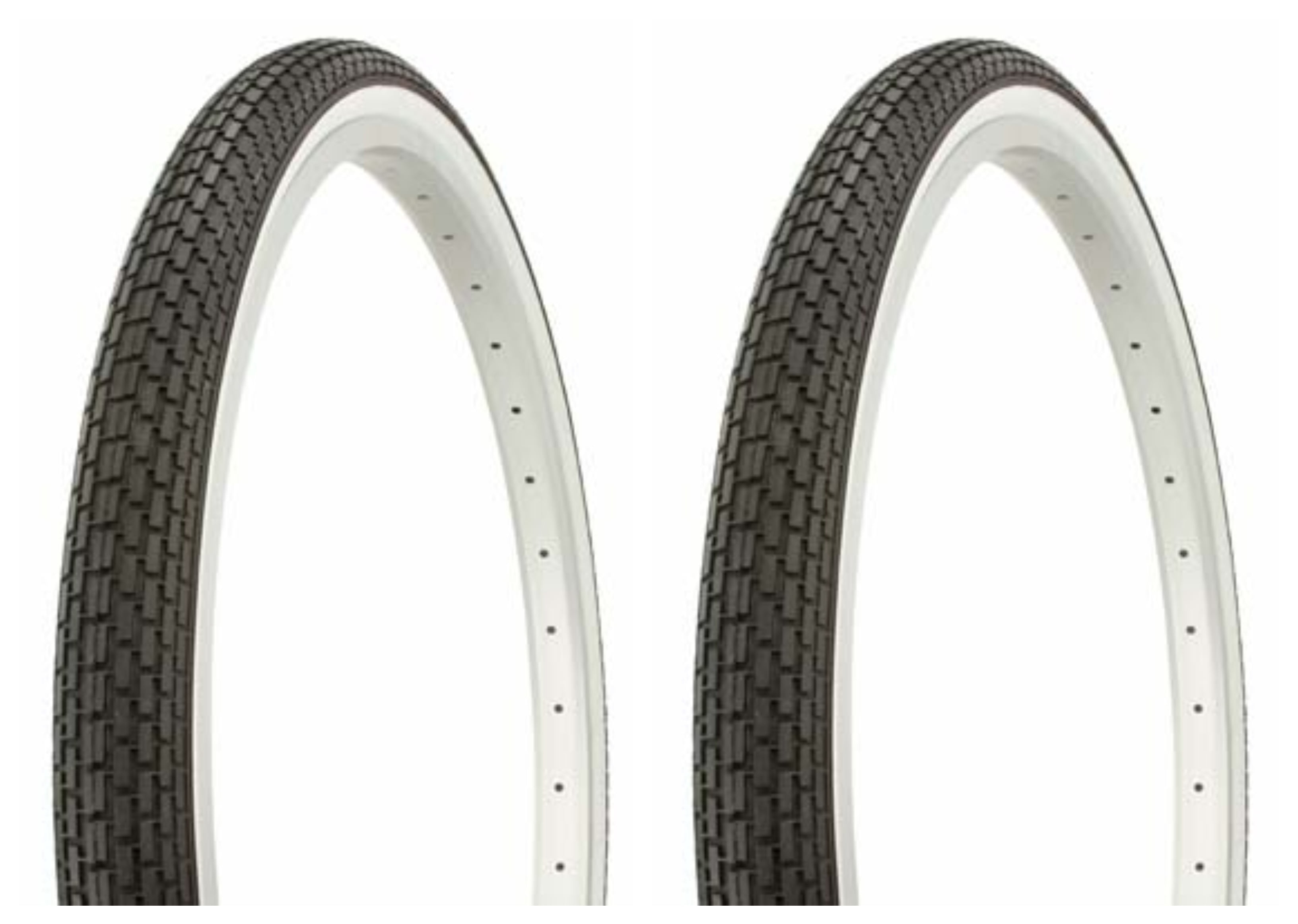 CREAM SIDE WALL HF-120A TWO DURO BICYCLE TIRES 26"x2.125" CLAY 2 