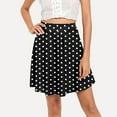 thumbnail image 6 of Sngxgn Women Skirt Vintage High Waist Pleated Skirt(Black,XXL), 6 of 6