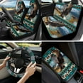 thumbnail image 2 of Jeiento Eagle Car Seat Cover Full Set with Steering Wheel Cover Seat Belt Strap Pads Armrest Pad Coasters Keychain Lipstick Holder Southwest Aztec Native American Navajo 13 PCS Auto Accessory Decor, 2 of 8