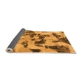 thumbnail image 2 of Ahgly Company Indoor Square Abstract Orange Modern Area Rugs, 4' Square, 2 of 4